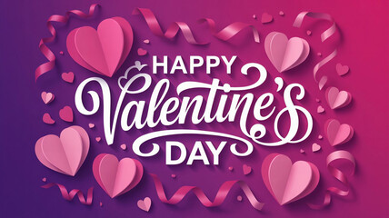 happy valentine day wallpaper with lots of heart shaped hearts