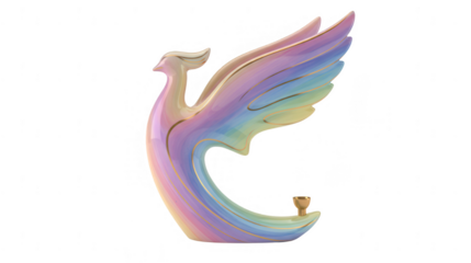 Artistic kinara 3d sculpture of a majestic bird home decor contemporary style studio environment creative perspective