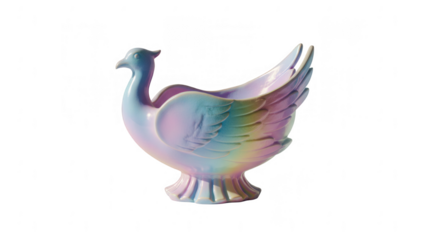 Elegant kinara 3d artistry in a vibrant peacock design studio showcase contemporary aesthetic eye-level perspective