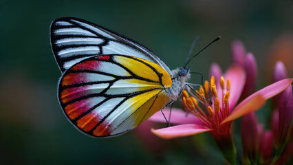 Fototapeta premium butterfly on flower
