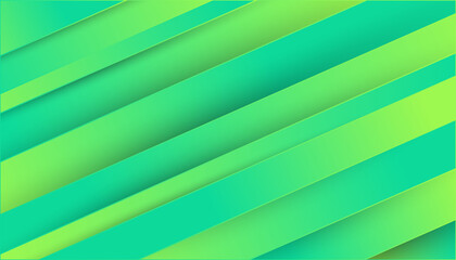 Obraz premium Abstract background with dynamic diagonal green stripes creating a modern geometric pattern and layered effect.