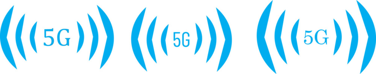 Fototapeta premium 5G symbol vector icon. black. 5G vector signs