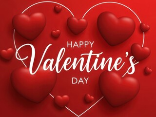 Celebrate love on valentine's day with radiant hearts