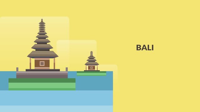 Indonesian Cities 2D Animation (BALI)