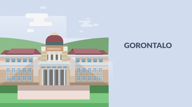 Indonesian Cities 2D Animation (GORONTALO)