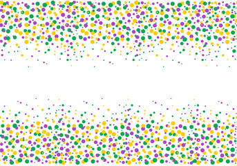 Mardi Gras carnival confetti seamless background. Mardi gras party background vector illustration © Katsiaryna Hatsak