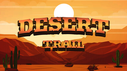 landscape with desert