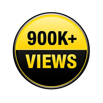 Achieving 900k views isolated on transparent background
