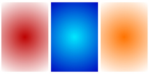 Fototapeta premium Set of gradient abstract backgrounds