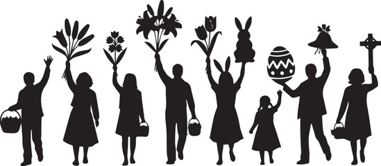 Celebrating easter with family