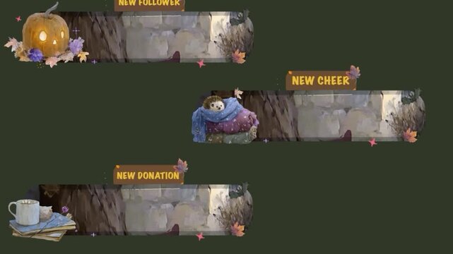 Spooky Animated Alert Package, Twitch Overlay, Ghost alert, Halloween Stream, Spooky Theme Stream, Horror Theme, Cute Theme, Dark Stream Theme 