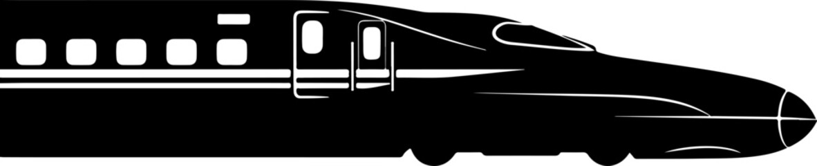 Modern Train Silhouette &ndash; Urban Rail Transportation Art

Monorail Silhouette Illustration &ndash; City Transit Design

High-Speed Train Silhouette &ndash; Minimal Transportation Artwork