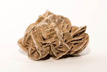 Desert rose (crystal), is an intricate rose formation of crystal clusters gypsum or baryte, which include abundant sand grains.