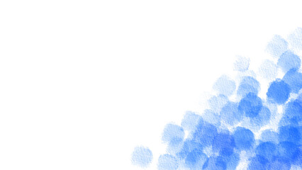 水彩絵の具のポルカドットの背景イラスト © 色音符