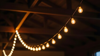 Lights on the ceiling.