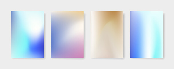 Fototapeta premium Blurred color gradient background, abstract blue pink beige brown grain gradation texture, vector soft pink texture blur abstract background