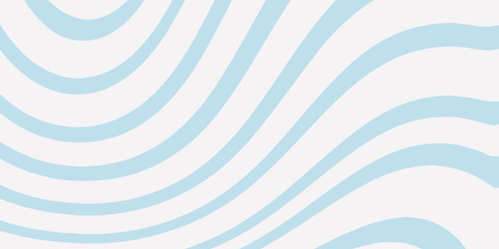 Abstract blue and beige diagonal wavy lines seamless pattern. Simple vector abstract liquid stripes background, with a modern concept style