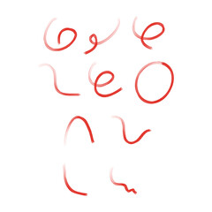 Glossy Brush Strokes Create Elegant Visual Accents