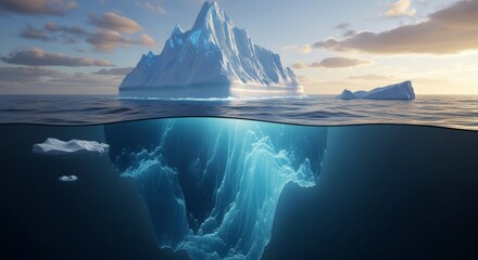 iceberg in the sea