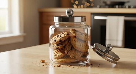 cookie jar on a table