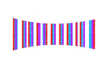 A colorful straight pencil stroke illustration isolated, high quality PNG with transparent background for creative graphic design.