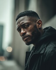 man with subtle rage, calm exterior