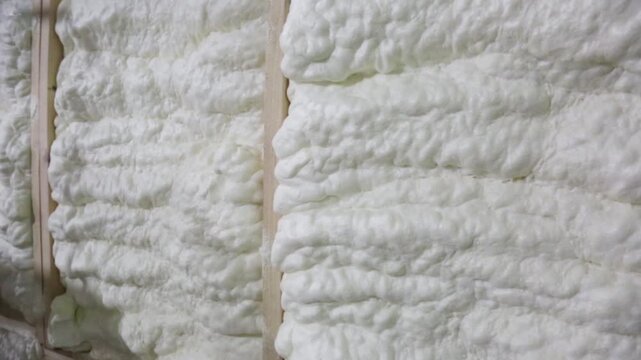 Insulation with special foam for walls, thermal insulation foam in the wall