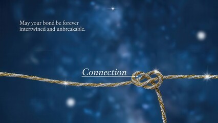 A strong bond represented by an unbreakable knot