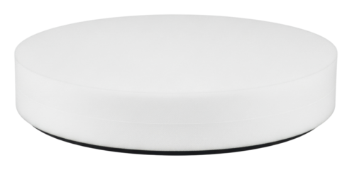 Minimalist round table display modern home product top view isolated on transparent background