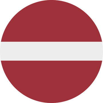 Latvia Flag Circle Icon