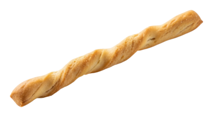 Baking fresh twisted bread sticks kitchen food isolated on transparent background