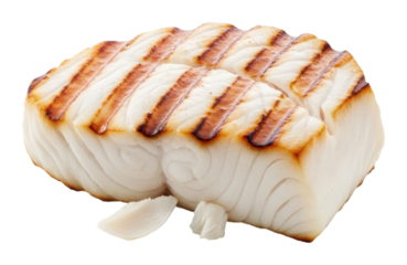 Grilled fish fillet kitchen food culinary isolated on transparent background