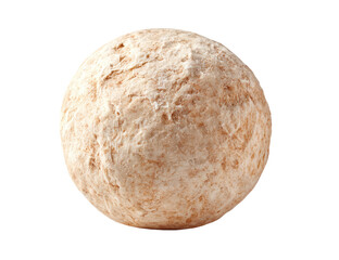 Round ball of light beige dough