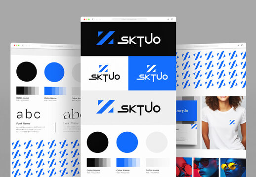 Brand Mood Board Template for Modern Branding