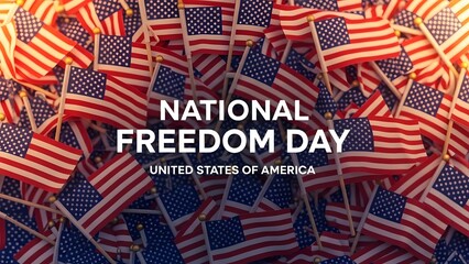 Fototapeta premium Celebrating national freedom day in the united states of america
