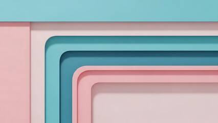 Soft pastel colors layered rectangular shapes