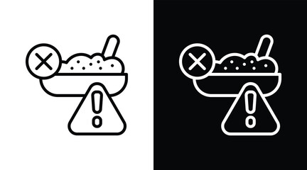 contamination Two-tone version in black and white background