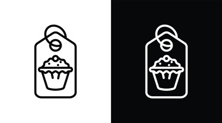 labeling Two-tone version in black and white background