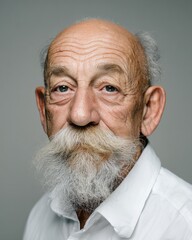 senior man bitterness and calm