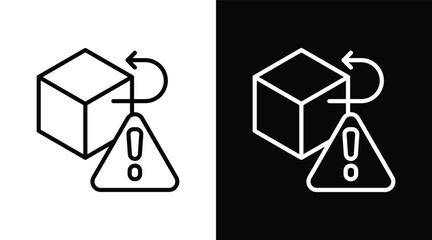 recall Two-tone version in black and white background