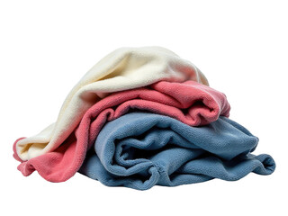 A pile of towels stacked on top of each other, great for bathroom or spa settings