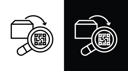 traceability Two-tone version in black and white background