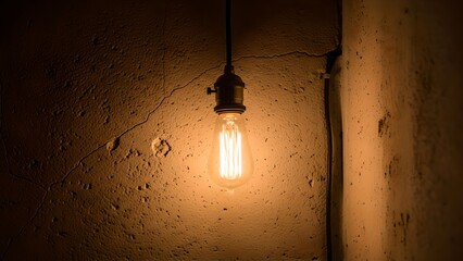 light bulb on the wall	