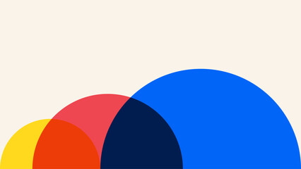 Abstract minimal geometric art banner background