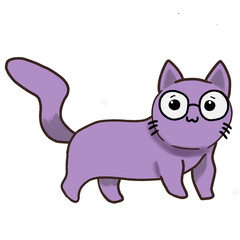 Fototapeta premium vector illustration of a cat