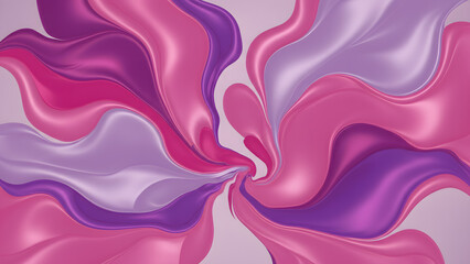 Pink Purple Abstract Fluid Art Swirl