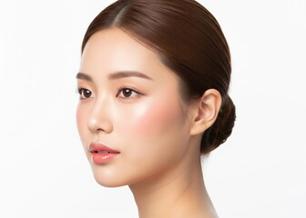 Obraz premium 다각도 얼굴 표현의 한국 여성, Multi-Angle Korean Woman Face Expression