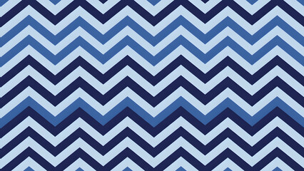 Monochromatic Blue Chevron Geometric Pattern