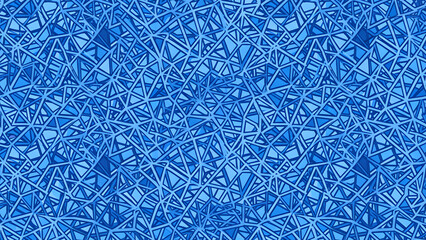 Monochromatic Blue Linear Geometric Pattern