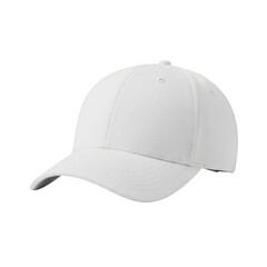 Fototapeta premium White baseball cap isolated on transparent background